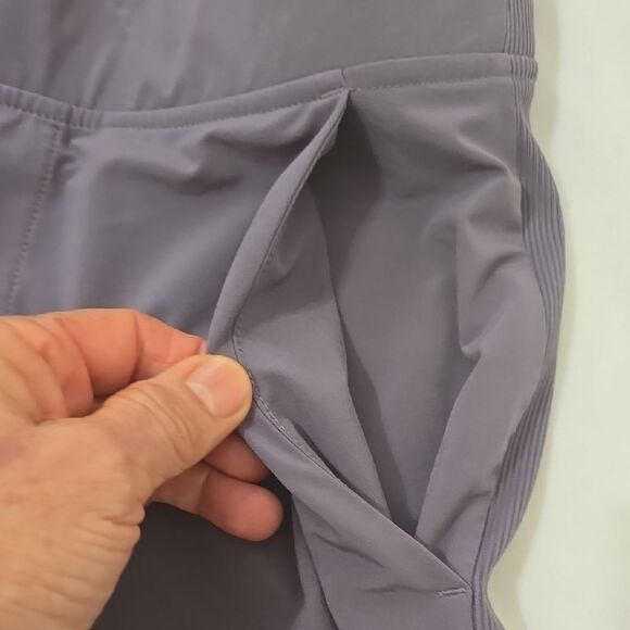 Athleta Purple Track Pants with Full Length and Slim Fit - Picture 3 of 7